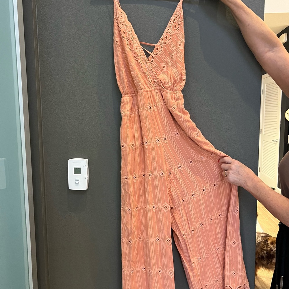 Peach Jumpsuit - Everything But Water - L Space - XS